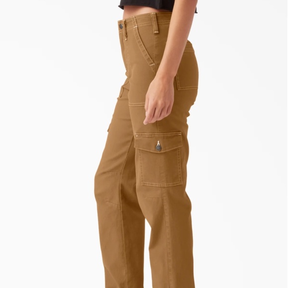 Dickies Cuff Brown Cargo Pants, size 7/28 - Picture 3 of 7